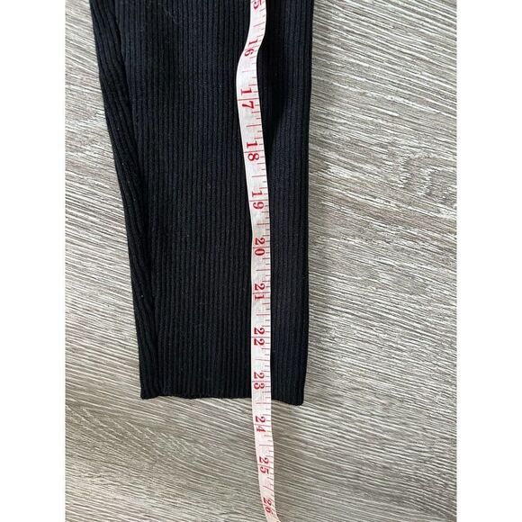 Zara EUC Black Ribbed Knit Button Down Cardigan Top Size XL - Picture 13 of 13